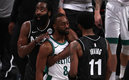 Los Celtics no pudieron ante Irving y los Nets (AFP)
