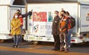 Autoridades del gobierno mexicano recibieron el lote de vacunas de la farmacéutica china. Foto: SRE.
