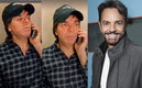 El antes y el después del comediante con solo quitarse la barba.