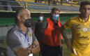 Durante el partido donde la luz se fue en pleno partido.