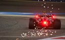 El monoplaza del piloto mexicano fue un bólido y fue votado el mejor piloto de la carrera por aficionados. Foto: AFP
