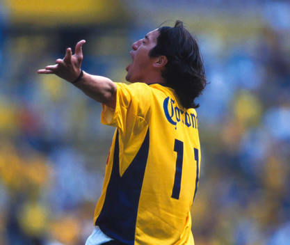 Iván Zamorano con el número 11 en América. (Mexsport)