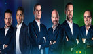 Warrior, Campos, Martinoli, Doctor, Zague y Medrano, el equipo estelar de TV Azteca. (Azteca Deportes)
