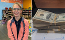 Andrea Lessing encontró 43 mil dólares en un suéter. (FOTO: Facebook)