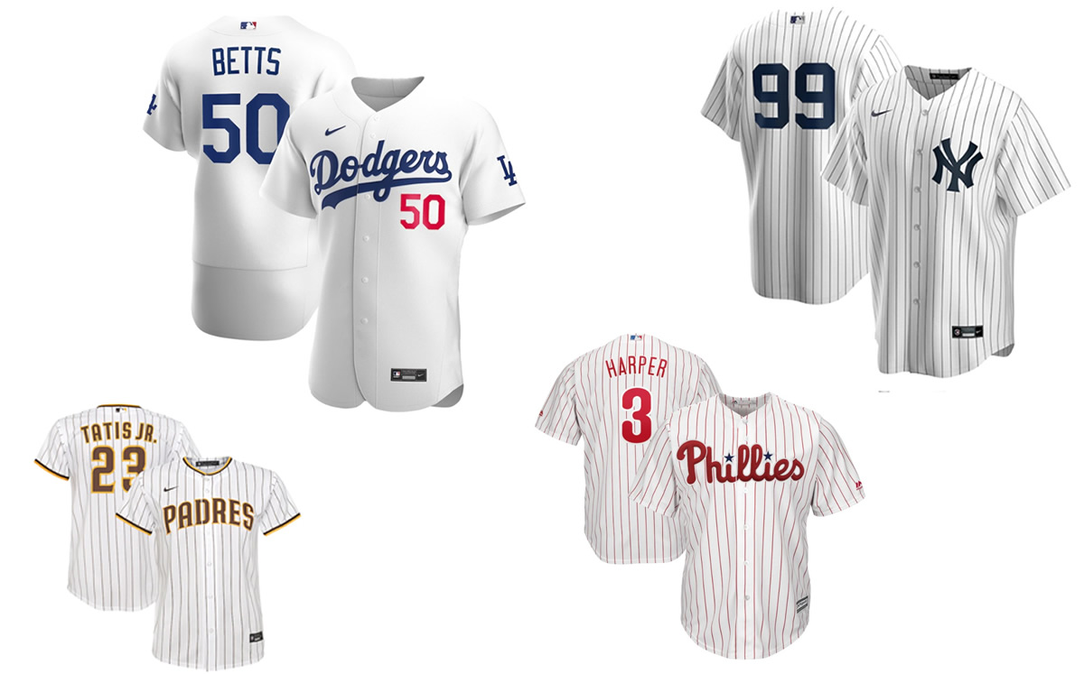 MLB: Los jerseys más vendidos desde la Serie Mundial