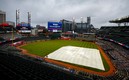 La MLB permitirá aficionados en la Serie Mundial.  La imagen es el Trust Park previo al duelo entre Marlins y Braves. Foto: AFP