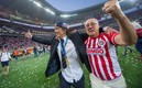 Matías Almeyda celebró junto con su padre el título conseguido con el Rebaño. FOTO: Mexsport.