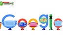 Así luce el doodle dedicado a la covid-19.