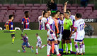 Barcelona venció al Valladolid, que se quedó con 10 al minuto 79. (AFP)