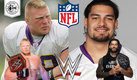 Brock Lesnar y Roman Reigns formaron parte de la NFL y hoy destacan en WWE. (Fotos cortesía de WWE)