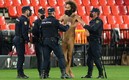 El hombre que entró desnudo fue detenido. FOTO: AFP.
