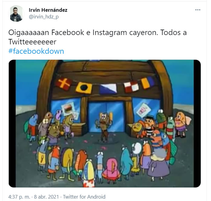 Memes de la caída de Facebook e Instagram; Twitter domina el mundo