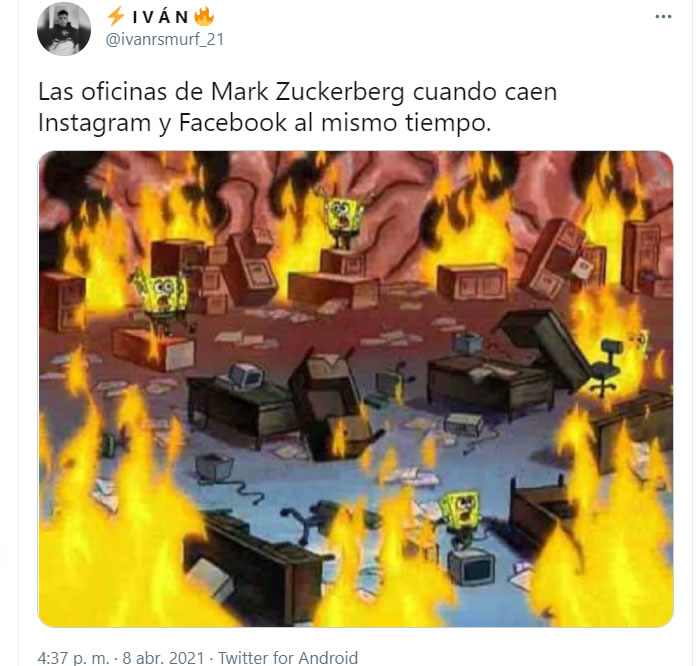 Memes de la caída de Facebook e Instagram; Twitter domina el mundo