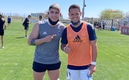 Pulido y Chicharito se toparon en un duelo amistoso. (Foto: LA Galaxy)