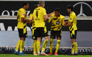 Knauff celebra el gol del triunfo del Borussia Dortmund ante el Stuttgart. (FOTO: AFP)