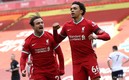 Trent Alexander-Arnold festeja el tanto del triunfo. FOTO: AFP.