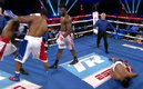 El norteamericano quedó tendido tras el impacto (Captura)