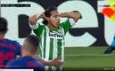 Lainez no podía creer el atajadón de Oblak que lo dejó con el grito de gol ahogado. Foto: Captura de Pantalla.