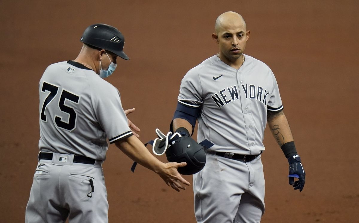 Rougned Odor jugó su primer partido como titular con Yankees y les dio la victoria. (Foto: AP)