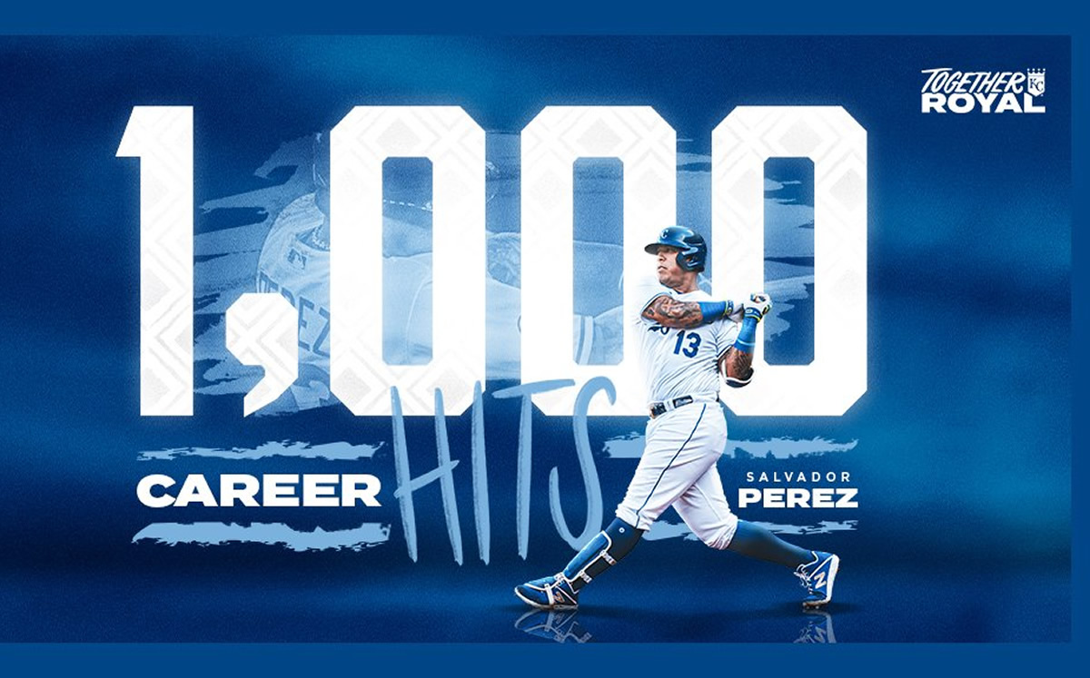 MLB: Salvador Pérez llega a mil hits en Grandes Ligas