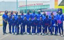 El equipo haitiano se tomó la foto del recuerdo en el Aeropuerto de Toluca. Foto: Twitter @Caleb_Jephte