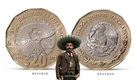 Moneda de Emiliano Zapata por su muerte en 2019. (Banxico)
