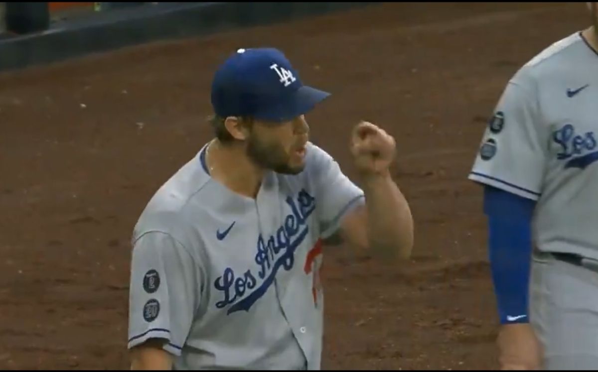 Clayton Kershaw, el as de los Dodgers, fue el protagonista de la discusión. (Foto: Captura de pantalla)