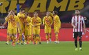El equipo catalán fue demasiado para el bilbaíno y ganó la Copa del Rey. Foto: AFP