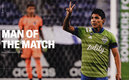 Ruidíaz fue elegido como el mejor del partido (Twitter @SoundersFC)