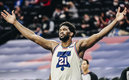 Joel Embiid se mostró como una amenaza en la pintura (Twitter @sixers)
