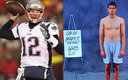 Tom Brady antes y después (AFP / NFL)