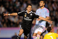 Chicharito jugó la temporada 2014-15 con Real Madrid, en donde marcó 9 goles.