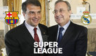 Joan Laporta y Florentino Pérez, presidentes del Barcelona y Real Madrid. (EFE)