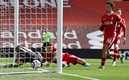 El Liverpool recibió el tanto del empate en los últimos minutos del partido. FOTO: AFP.