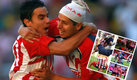 Adolfo Bautista y Omar Bravo, dos históricos de Chivas. (Mexsport)