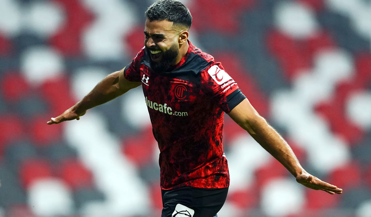 Alexis Canelo fue Campeón Goleador del Guardianes 2021 con Toluca. (Imago7)