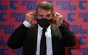 Joan Laporta cree en superar al Atleti y al Madrid. Foto: AFP