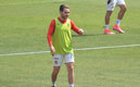 Durante el entrenamiento de este jueves. (Mediotiempo)