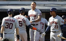 Los Astros se regodearon en Yankee Stadium (AFP)