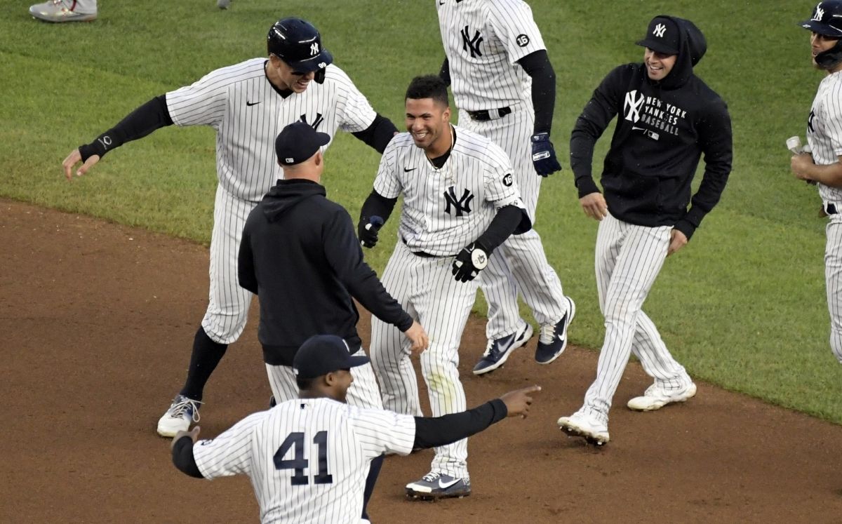 Gleyber Torres dio los dos batazos más importantes del juego. (AP)