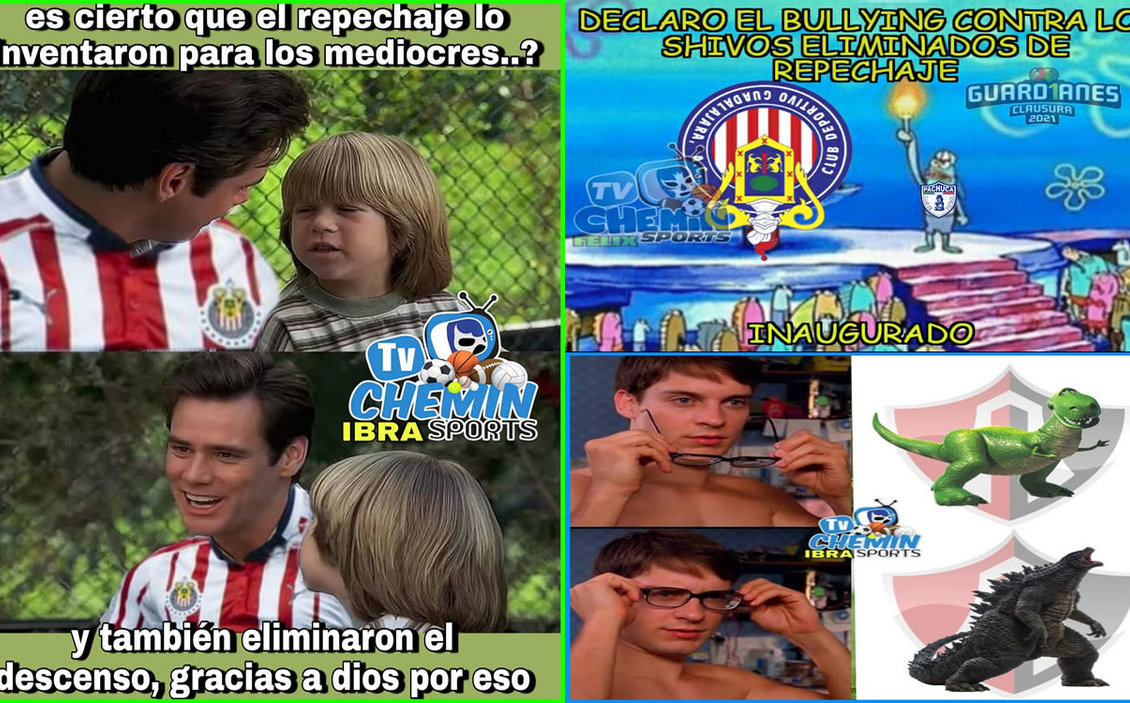 MEMES Repechaje 2021. Chivas hizo ridículo, se fue goleado y bulleado, image size:1130x703