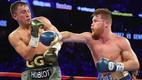 Saúl Canelo Álvarez en batalla contra Gennady Golovkin.