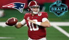Mac Jones llega de la Universidad de Alabama a New England. (AP)