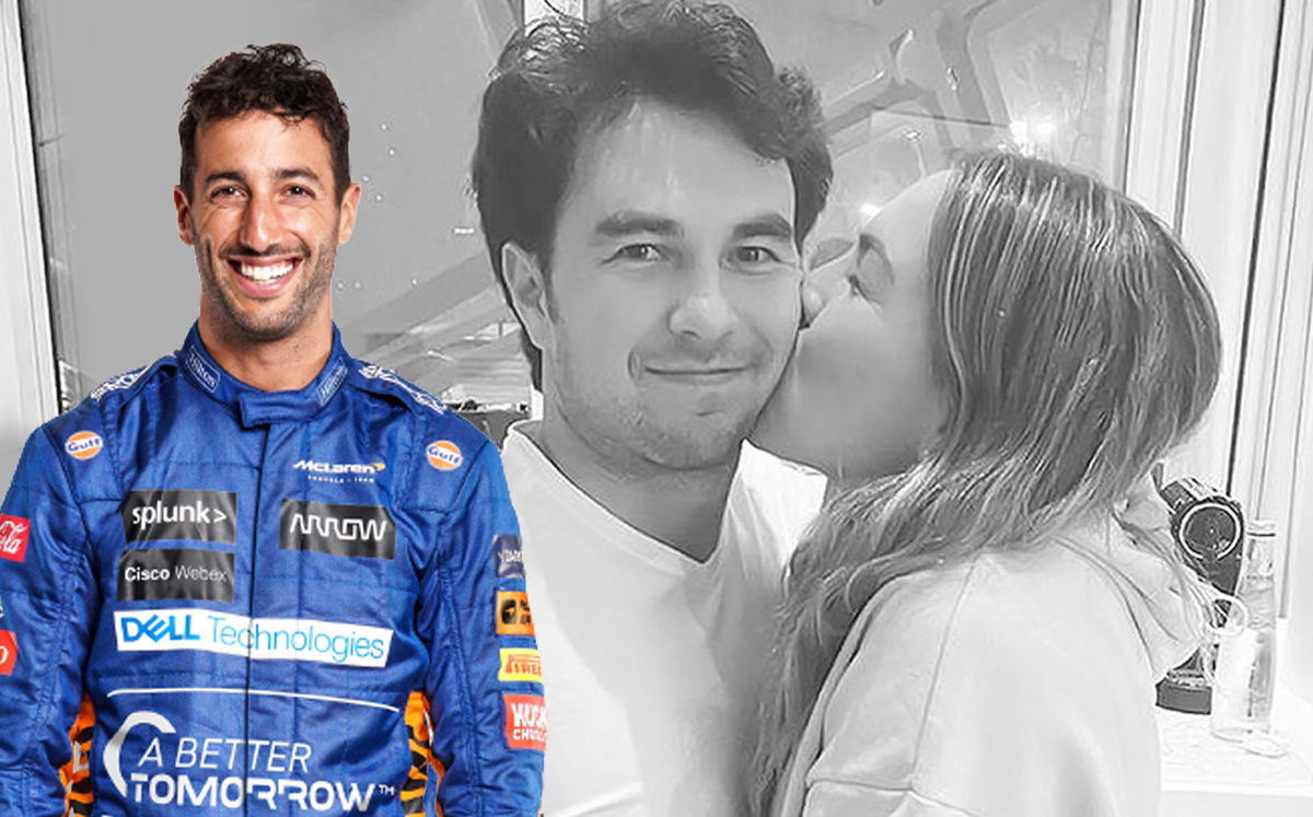 Ricciardo, Checo y su hermana.