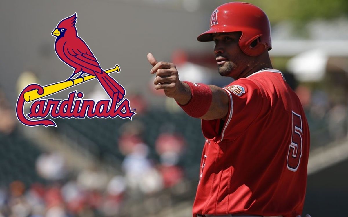 Albert Pujols fue tres veces Jugador Más Valioso en su estancia con San Luis. (@MLB)