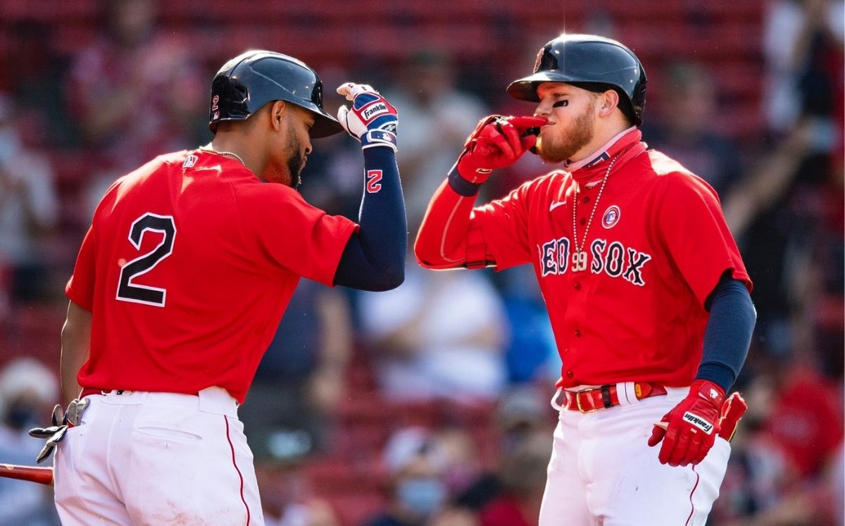 Alex Verdugo pegó su quinto home run de la temporada en MLB. (@RedSox)