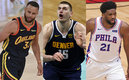 Curry, Jokic y Embiid han guiado a sus equipos toda la temporada (AFP)