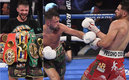 Taylor ostenta los cuatro cinturones de peso superligero (AFP)