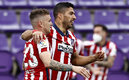 Suárez festejó el título del Atlético (Reuters)