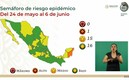 Solamente hay un estado con un riesgo alto de covid-19 en el territorio nacional. (Captura de Pantalla).